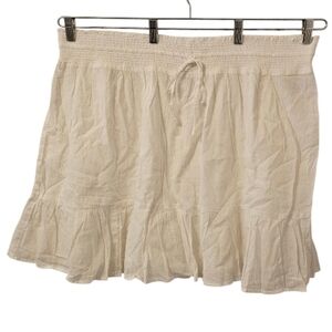 White Old Navy Women's High-Waist Smocked Tiered Crinkled Mini Skirt